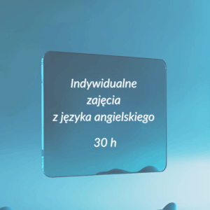 indywidualne zajęcia z języka angielskiego 30h